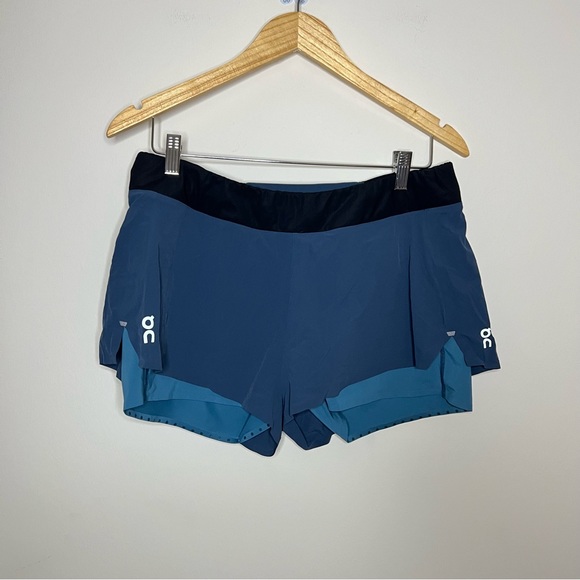 On Running Pants - ON Running Blue Running Shorts Size Large